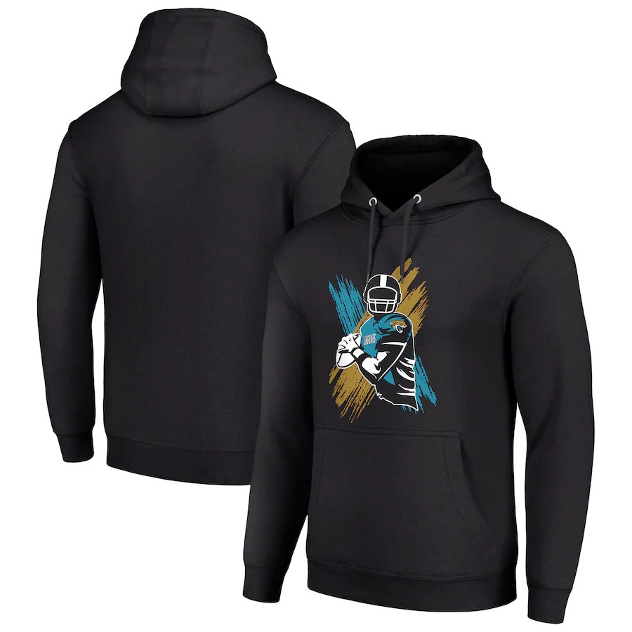 Men jacksonville jaguars black 2024 NFL hoodie->seattle seahawks->NFL Jersey